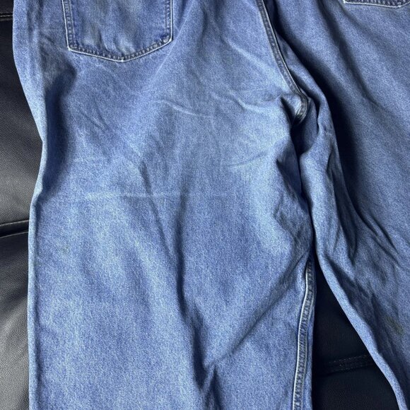 Harbor Bay Men’s Relaxed Jeans 56x30 Medium Wash Cotton Denim - Picture 3 of 13